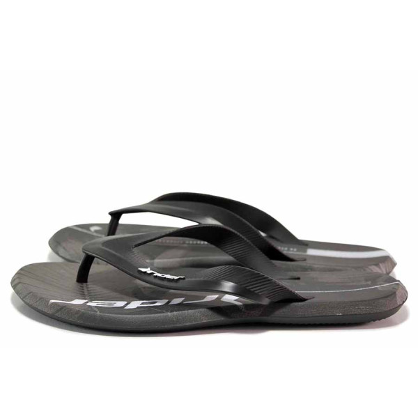 Черни джапанки, pvc материя - ежедневни обувки за лятото N 100020102