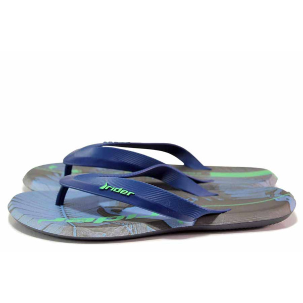 Сини джапанки, pvc материя - всекидневни обувки за лятото N 100020103
