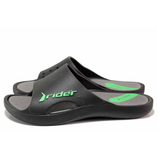 Черни анатомични мъжки чехли, pvc материя - ежедневни обувки за лятото N 100020108