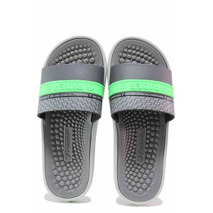 Сиви джапанки, pvc материя - всекидневни обувки за пролетта и лятото N 100020398