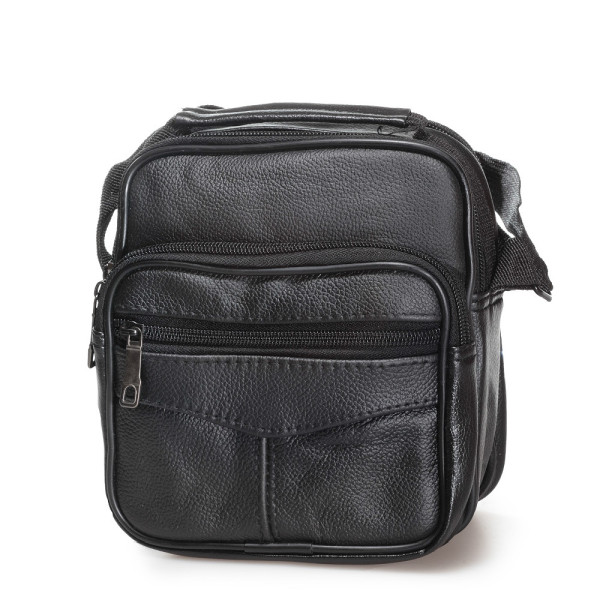 Черни мъжки чанти, здрава еко-кожа - ежедневни обувки за целогодишно ползване N 100020896