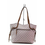 Розова дамска чанта, здрава еко-кожа - удобство и стил за пролетта и лятото N 100019804