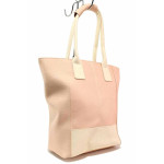Розова дамска чанта, здрава еко-кожа - удобство и стил за вашето ежедневие N 100019992