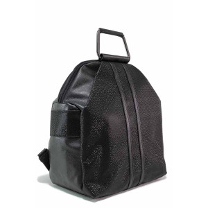 Черна раница, здрава еко-кожа - удобство и стил за вашето ежедневие N 100019994