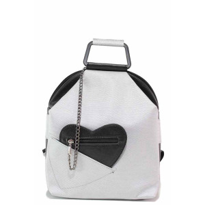 Сива раница, здрава еко-кожа - удобство и стил за вашето ежедневие N 100020002