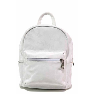 Бяла раница, здрава еко-кожа - удобство и стил за вашето ежедневие N 100020006