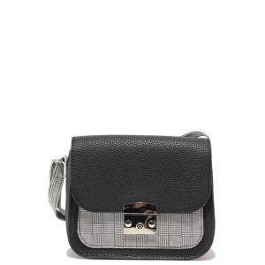 Черна дамска чанта, здрава еко-кожа - удобство и стил за вашето ежедневие N 100020009