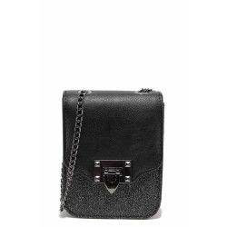 Черна дамска чанта, здрава еко-кожа - удобство и стил за вашето ежедневие N 100020010
