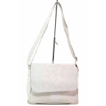 Бяла дамска чанта, здрава еко-кожа - удобство и стил за вашето ежедневие N 100020020