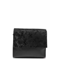 Черна дамска чанта, здрава еко-кожа - удобство и стил за вашето ежедневие N 100020022