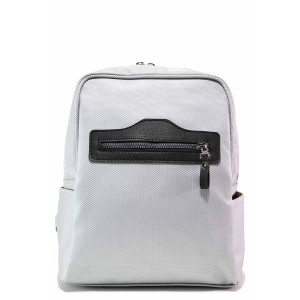 Сива раница, здрава еко-кожа - спортен стил за вашето ежедневие N 100020024