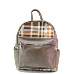 Кафява раница, здрава еко-кожа - удобство и стил за вашето ежедневие N 100020027