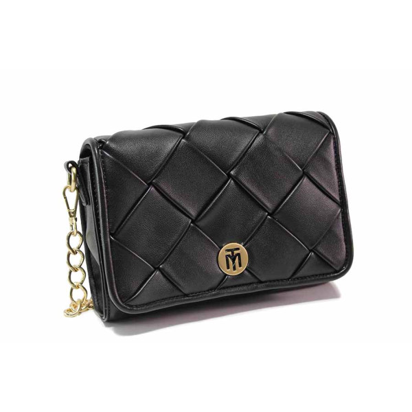 Черна дамска чанта, здрава еко-кожа - удобство и стил за лятото N 100020140