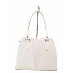 Бяла дамска чанта, здрава еко-кожа - удобство и стил за пролетта и лятото N 100020318