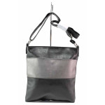 Черна дамска чанта, здрава еко-кожа - удобство и стил за вашето ежедневие N 100020324