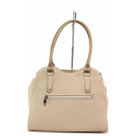 Бежова дамска чанта, здрава еко-кожа - елегантен стил за вашето ежедневие N 100020331