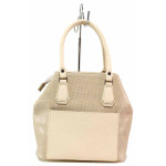 Бежова дамска чанта, здрава еко-кожа - удобство и стил за пролетта и лятото N 100020332