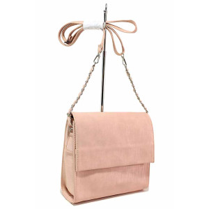Розова дамска чанта, здрава еко-кожа - удобство и стил за вашето ежедневие N 100020335