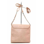 Розова дамска чанта, здрава еко-кожа - удобство и стил за вашето ежедневие N 100020335