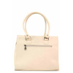 Бежова дамска чанта, здрава еко-кожа - елегантен стил за вашето ежедневие N 100020338