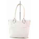 Бяла дамска чанта, здрава еко-кожа - удобство и стил за пролетта и лятото N 100020351