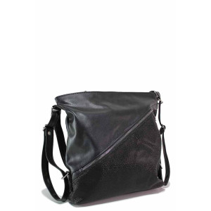 Черна дамска чанта, здрава еко-кожа - удобство и стил за вашето ежедневие N 100020352