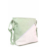 Зелена дамска чанта, здрава еко-кожа - удобство и стил за пролетта и лятото N 100020353