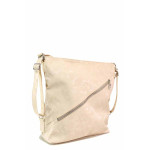 Бежова дамска чанта, здрава еко-кожа - удобство и стил за вашето ежедневие N 100020356