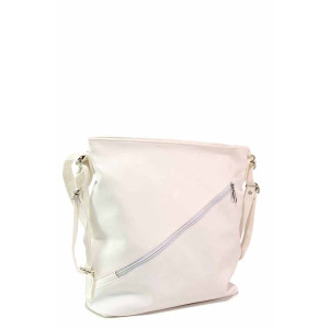 Бяла дамска чанта, здрава еко-кожа - удобство и стил за пролетта и лятото N 100020357