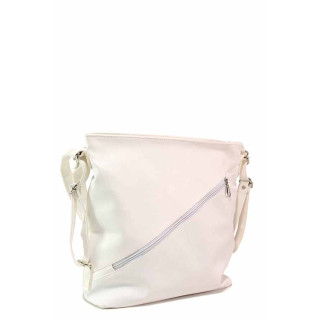 Бяла дамска чанта, здрава еко-кожа - удобство и стил за пролетта и лятото N 100020357