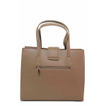 Бежова дамска чанта, здрава еко-кожа - удобство и стил за вашето ежедневие N 100020782