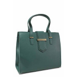 Зелена дамска чанта, здрава еко-кожа - удобство и стил за вашето ежедневие N 100020783