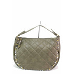 Зелена дамска чанта, здрава еко-кожа - спортен стил за вашето ежедневие N 100020788