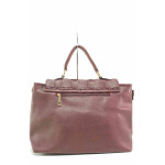 Винена дамска чанта, здрава еко-кожа - удобство и стил за вашето ежедневие N 100020796