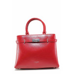 Червена дамска чанта, здрава еко-кожа - елегантен стил за вашето ежедневие N 100020798