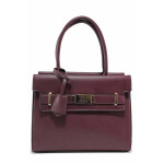 Винена дамска чанта, здрава еко-кожа - елегантен стил за вашето ежедневие N 100020801