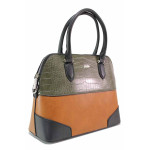 Кафява дамска чанта, здрава еко-кожа - елегантен стил за вашето ежедневие N 100020803
