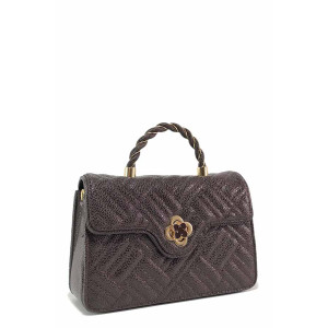 Кафява дамска чанта, здрава еко-кожа - удобство и стил за вашето ежедневие N 100020807