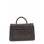 Кафява дамска чанта, здрава еко-кожа - удобство и стил за вашето ежедневие N 100020807