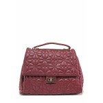 Винена дамска чанта, здрава еко-кожа - удобство и стил за вашето ежедневие N 100020812