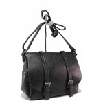 Черна дамска чанта, здрава еко-кожа - спортен стил за вашето ежедневие N 100020813