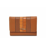 Кафяво портмоне, здрава еко-кожа - удобство и стил за вашето ежедневие N 100020816