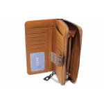 Кафяво портмоне, здрава еко-кожа - удобство и стил за вашето ежедневие N 100020826
