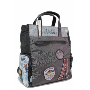 Сива раница, текстилна материя - удобство и стил за вашето ежедневие N 100020852