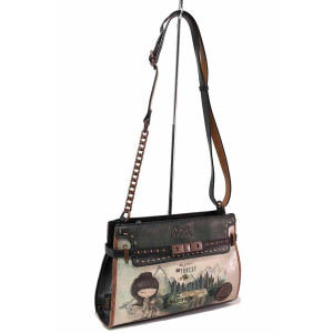 Зелена дамска чанта, здрава еко-кожа - удобство и стил за вашето ежедневие N 100020856