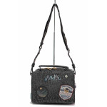 Черна дамска чанта, текстилна материя - удобство и стил за вашето ежедневие N 100020859