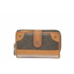 Кафява портмоне, здрава еко-кожа - удобство и стил за вашето ежедневие N 100020861