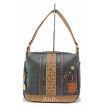 Зелена дамска чанта, здрава еко-кожа - удобство и стил за вашето ежедневие N 100021104