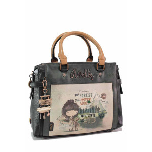 Зелена дамска чанта, здрава еко-кожа - удобство и стил за вашето ежедневие N 100021105