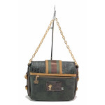 Зелена дамска чанта, здрава еко-кожа - удобство и стил за есента и зимата N 100021239